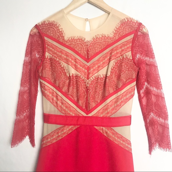 THREE FLOOR x REVOLVE Red Lace Cocktail Dress - Picture 4 of 9